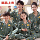 
Modal 2018 parent-child dress pajamas autumn cotton long-sleeved family three and four-member home clothes autumn mother and daughter cotton set K11164 blue peach heart bear-[child cardigan long-sleeved] Girls size 8 [95-100cm]