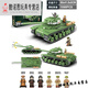 
Full crown building blocks Lego compatible World War II tank model assembled military series children's toy building block gift box boy's birthday gift 100103 [Stuart light tank]