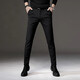 休闲裤子男春秋款时尚韩版小脚修身长裤男士冬季加绒商务小西裤男 833黑色（常规） 31