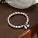 
Lnieer999 foot silver two-season happy tamsui pearl bracelet women's light luxury exquisite bracelet jewelry girlfriend birthday gift bracelet [999 foot silver] pearl bracelet + test certificate