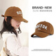 SOMUBAY Children's Hat Spring and Autumn Baseball Cap Boys and Girls Korean Fashion Brand Baby Outdoor Sunscreen Shade Letter Cap Brown Color Recommended for 3-10 Years Old