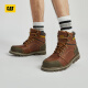BOTAS DE CAT CARTER MARTIN BOOTS Men's Shoes Men's Casual Worker Worker Zapatos Classic Cowhide Surfie Anti-Slip Worker Boots Brown Red 41
