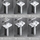 Pedestal wash basin small apartment bathroom triangular pedestal basin integrated ceramic mini floor-standing wash basin balcony 44X36 pedestal basin + hardware accessories + mirror - exchange order