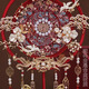 瑜品佳 新娘团扇结婚秀禾新娘结婚成品diy重手工团扇新婚礼物送闺蜜新娘 DIY手工款+礼盒(送塑料扇架)