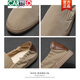 
CARTELO Summer New Breathable Cloth Shoes Casual Trendy Shoes Spring All-match Canvas Shoes Men's One-Pin Cloth Shoes Light Trendy Shoes Khaki 38