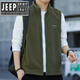 Jeep Spirit Jeep Spirit engrosado de chalecos de villero en espesor de otoño y collar de invierno Collar de trabajo Horse Clip Men's 6913 Military Green XL [121-140Jin [Jin equivale a 0.5 kg]]