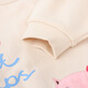 
little mori little forest girls sweatshirt autumn puff sleeve round neck top cartoon cat off white 120 cm/6 years old
