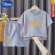 Disney (DISNEY) children's short-sleeved suit small, medium and large children's sportswear boys and girls casual summer clothes boys quick-drying clothes baby two-piece set blue PS men and women - clothes + pants 100 recommended height 85-95cm