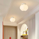 Yilin Corridor Aisle Light Simple Modern Entrance Porch Light Cream Style Pumpkin Foyer Cloakroom Balcony Small Ceiling Light Full Spectrum Single Head + White Light