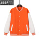 JEEP SPIRIT夹克男2024春季新款宽松棒球服男潮流休闲运动夹克外套男 ZC9926黑色旷野美拉德 L旷野美拉德