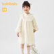 Balabala children's clothing girls new Chinese dress autumn children's dress mesh A-line skirt white tone 00311 130 cm