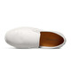 THOM WILLS casual loafer shoes men's leather shoes cowhide black board shoes lazy shoes comfortable men's shoes summer white calf G882 size 41 /7.5