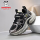 
Babudou (BOBDOG) children's shoes mesh breathable boys' sneakers 2025 spring new leather running shoes children's shoes boys' dad shoes black and yellow (leather) XT-K674 size 34 (inner length 22.0 cm)