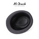 Mr DUCK unique product 30% off clearance linen jazz hat British retro curled men's gentleman's hat fashionable plaid MS46212-Michigan/hemp gray (top hat) M (55-57cm)