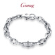 GsunG platinum bracelet men's new PT950 anchor bracelet, personalized, fashionable and atmospheric platinum men's bracelet rudder PT950 bracelet about 43 grams 20 cm pre-ordered