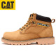 Carter Cat Herrenschuhe Goodyear große gelbe Stiefel Martin Boots Baustelle Arbeitsstiefel Sicherheitsarbeitsschutz Schuhe Stahl Zehen Anti-Smashing Männer gelb 38