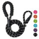 Dog leash explosion-proof p-chain Golden Retriever Teddy adjustable dog leash small, medium and large dog walking leash 1.2cm (large dogs) dark black 3 meters
