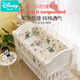 
Disney (Disney) crib bed fence anti-collision soft pack pure cotton A-class children's splicing bed fence blocking baby bedding kit custom made fairy tale bear 56 long 30 pieces tall