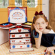 MOBEE Kinder Haarzubehör Geschenkbox Mädchen Geburtstag Geschenk 7-14 Jahre alt 8-12 Spielzeug High-End 6diy Juwely Box Hair Clip Geschenk