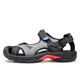 
HUMTTO summer beach sandals outdoor camping trail shoes men's lightweight breathable toe sandals maroon/black 40