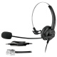 YEY VE120-MV headset call center headset customer service office headset single ear suitable for telephone fixed-line crystal headset line control headset