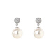 Yican Liu Yifei's same style imitation pearl earrings without pierced ear clips niche design high-end earrings light luxury style earrings Liu Yifei's same style imitation pearl ear clips