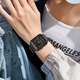 Julius New Simple and Fashionable Digital Square Dial pour les étudiants de jeunesse Examen Junior High School Women's Watch JA-1477 Elegant Purple