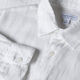 SUNSPEL men's ultra-fine linen long-sleeved shirt lightweight breathable casual commuting spring and summer white M