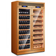 CIGARLOONG CL-340WB cigar cabinet, constant temperature and humidity cabinet, stainless steel cigar and wine cabinet, brushed gold full style (cedar wood liner)