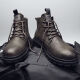 Zhuseii Martin Boots Herren Winter neuer High Top Retro Herrenschuhe Britische Arbeit Lederstiefel Outdoor Casual Motorrad Kurzstiefel Männer RF-HC897 Black 39