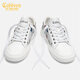 Carabin toile chaussures de chaussures pour hommes graffiti été tendance nationale chaussures blanches sportives pour hommes et chaussures décontractées chaussures à tendance tous les chaussures basses blanches 41 une taille une taille plus grande que les chaussures de sport