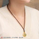 Yikai semi-finished pendant lanyard, special rope, jade pendant, beeswax necklace rope, men's and women's pendant rope, hand-woven rope, dark coffee color, about 1.8 mm thick