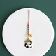 AUKEWIN Panda Bamboo U disk anti-loss lanyard mobile phone chain hanging bag accessories couple pendant key chain 2