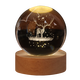 Tatanice Crystal Ball Ornament Desktop Noche Lámpara Girl Deer Glass Ball Children Children Girl, abierta el regalo del día del estudiante