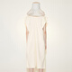 
LESS spring French dress with women's temperament V-neck back bow waist sleeveless skirt 2N3G12250 279/shallow rice L
