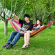 
WhitePeak Hammock Outdoor Swing Adults Outdoor Picnic Beach Indoor Anti-roll Dormitory Children's Chair and Basket Removable Washable