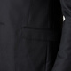 Jijia Business Business Professional Men's Suit en laine Veste en laine noir Dark Striped Formal Wool Suit Top Noir régulier 175a