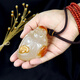 DL 1998 Pangdonglai Quality Agate Carving Handle-Handstone's Men's Birthday Star God of Wealth Bouddha Jade Bourgogne n ° 1047 CARVING ESSIGNEM