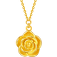 Saturday Blessing Rose Story Gold Necklace Women's Gold Pendant Birthday Gift Price A0613204 Approximately 4.66g 40+5cm