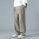 Jeep Spirit Casual Hosen für Männer Frühlings- und Sommer Neue Amerikaner drapierte Weitbeinhosen für Männer gerade lose große Jogginghosen für Männer YHK9209 Green M.