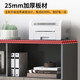 Zhibo Office File Cabinet Low Cabinet File Information Cabinet Locker Printer Cabinet Office Wooden Three Doors 120*40*Height 120CM Dark Gray + Dark Walnut