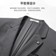 Lilang Light Fashion Men's Wear Bing Ning Sheng Cool Suit Men's Solid Color Commuting Formal Youth Business Suit Dark Gray 170A