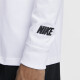 Nike (NIKE) official men's long-sleeved basketball T-shirt for winter new pure cotton retro sports embroidery soft HF6198 100 white s