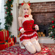 Shantoulin Village Christmas and New Year Battle Jacket Uniform Set Free from taking off the bed Shame Sexy Pajamas Couple Exciting Cherry Red Pure Sexy Hip Skirt 6198 Sling Skirt + All size Privacy confidentiality Buy 2 pieces at 20% off