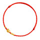 Ruyi Ping An Lock Sand Gold Bracelet Red Rope Transfer Braided Hand Strap for Men and Women Size Adjustable Couple Gift Foot Rope Red Rope Ping An Lock Bracelet