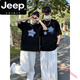 Jeep spirit couple tenue de vêtements d'été couple 2025 Nouvelle créneau de niche marque t-shirt à manches courtes d'été 7374-hommes noir et femelle blanc l = hommes l + femmes l