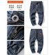 Jeans Men's Spring y Summer Nuevos pantalones elásticos de piernas rectas sueltas Harren Harren Casual Casual 6621 Blue 29
