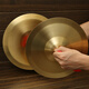 Nanzhong cymbal percussion large cymbal instrument copper cymbal small children's gong and drum toy small cymbal adult student cymbal three and a half props 15cm 2 pieces bright cymbal (alloy material)