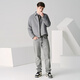 Tanzen mit dem Wolf [68% Wolle] Herbst- und Winter -Down -Jacke Herren -Technologie -Verriegelungswerkzeug Revers Jacke 004 Blume Asche 175