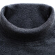 Pier Cardin 100% Cardigan Men d'automne et d'hiver Coltre à col roulé mince Pull Pull polyvalent Pullaire Black 175